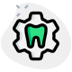 Dentistry software setting isolated on white background icon