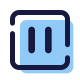 Pause Squared icon