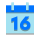 Calendário 16 icon