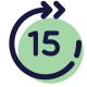 Salta avanti 15 secondi icon