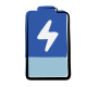 batterie faible en charge icon