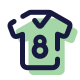 Camisa del jugador Filled icon