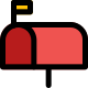 Private residential mailbox icon