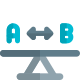 Mass distributed equally on A to B lever section icon