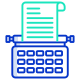 Typewriter icon