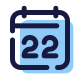 Calendrier 22 icon