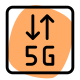 Fifth Generation of internet connectivity in cellular network icon