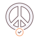 Peaceful icon