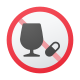 알코올이나 약물 금지 icon