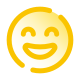 笑脸和微笑的眼睛图标 icon