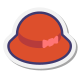 붉은 펠트 모자 icon