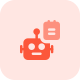 Advanced robot with automation Technology for taking notes icon