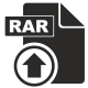 Upload RAR File icon