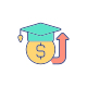 Rise Of Education Costs icon