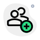 external-adding-more-user-to-the-group-for-a-special-enterprises-classicmultiple-green-tal-revivo icon