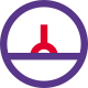 Analog gauge meter for speed test measurement icon