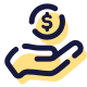 Coin in Hand icon