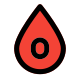 Donating the O group blood to the patients icon