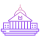 external-Senate-House-medieval-architecture-icongeek26-outline-gradient-icongeek26 icon