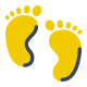 Pieds de bébé icon