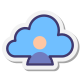 Utilisateur du cloud icon