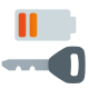 Porte-clé batterie faible icon