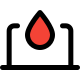 Laptop computer for testing blood report layout icon