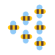 enjambre de abejas icon