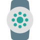 Round shape linus based operation system smartwatch apps icon