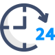 24 Hours Support icon