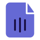 Music file on a computer for playback icon