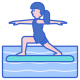 Paddleboarding icon