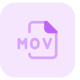 A MOV file is a movie file saved in the QuickTime File Format icon