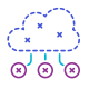 Sviluppo cloud icon