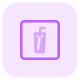 Drinking soda during hot summer outdoors icon