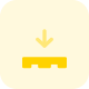 Pallet down indication for material handling instruction icon