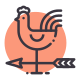Cock icon