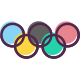 jogos-externos-jogos-olímpicos-funky-outlines-amoghdesign icon