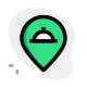 Location of famous restaurant on a map icon