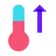 Thermometer nach oben icon