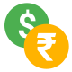 Intercambio de rupias icon