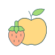Apple And Strawberry icon
