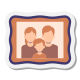 altmodisches Familienfoto icon