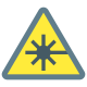 Gefahr durch Laserstrahlen icon