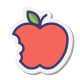 Pomme croquée icon