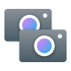 Fotocamere multiple icon