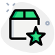 Favorite started item for a particular address icon