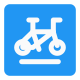 School trespassing especially kids bike road signal icon