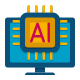 Computer Artificial Intelligence icon