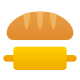 Bread and Rolling Pin icon